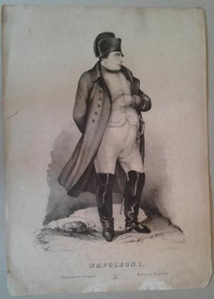 Napoleon 1, Empereur des Francais - Kaiser der Franzosen. Frühe Kreide-Lithographie. (wohl seiten...