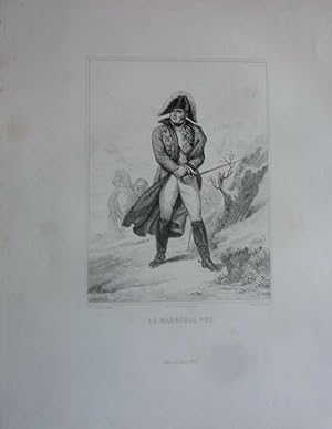 Gravure sur acier 1844 MILITARIA LE MARECHAL NEY