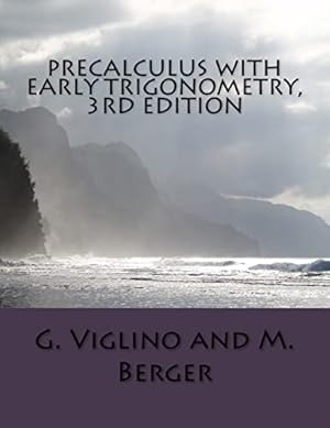 Bild des Verkufers fr Precalculus with early trigonometry 3rd edition zum Verkauf von ZBK Books