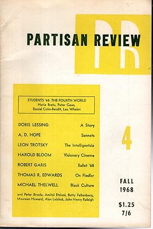 Bild des Verkufers fr Partisan Review: Vol. XXXV, No.4: Fall, 1968 zum Verkauf von Dorley House Books, Inc.