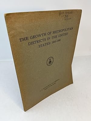 Seller image for POPULATION. The Growth of Metropolitan Districts in The United States: 1900 - 1940 for sale by Frey Fine Books