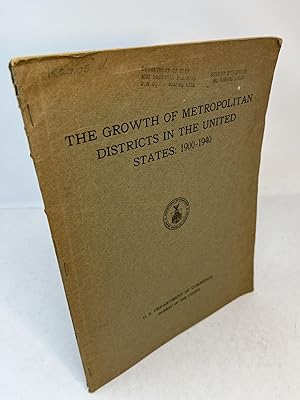 Seller image for POPULATION. The Growth of Metropolitan Districts in The United States: 1900 - 1940 for sale by Frey Fine Books