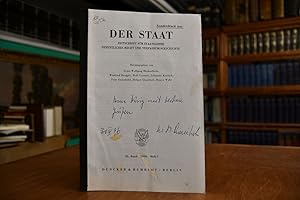 Imagen del vendedor de Souvernitt im Ausnahmezustand. Zum Souvernittsbegriff im Werk Karl Schmitts. Sonderdruck aus: Der Staat. Zeitschrift fr Staatslehre, ffentliches Recht und Verfassungsgeschichte, 35. Band, Heft 1. a la venta por Gppinger Antiquariat