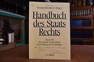 Bild des Verkufers fr Dienationalen und internationalen Prozeduren zur Herstellung der Staatseinheit. Sonderdruck aus: Handbuch des Staatsrechts Band VIII, Die Einheit Deutschlands -Entwicklungen und Grundlagen-. zum Verkauf von Gppinger Antiquariat