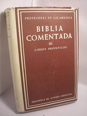 Seller image for Biblia comentada III. Libros profticos for sale by Librera Antonio Azorn