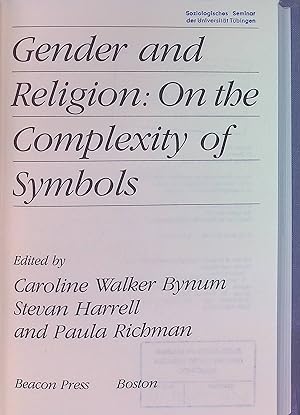 Bild des Verkufers fr Gender and Religion: On the Complexity of Symbols. zum Verkauf von books4less (Versandantiquariat Petra Gros GmbH & Co. KG)