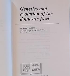 Bild des Verkufers fr Genetics and Evolution of the Domestic Fowl. zum Verkauf von books4less (Versandantiquariat Petra Gros GmbH & Co. KG)