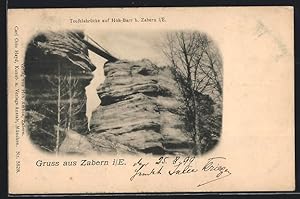 Carte postale Zabern i. E., Teufelsbrücke auf Hoh-Barr