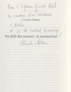 Au-delà des normes : la normativité: La normativité.