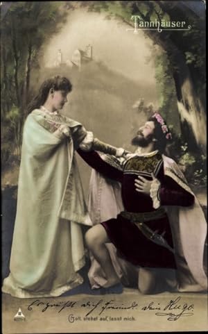 Bild des Verkufers fr Ansichtskarte / Postkarte Opernsnger, Tannhuser, Oper von Richard Wagner zum Verkauf von akpool GmbH