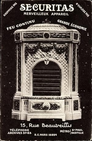 Ansichtskarte / Postkarte Paris XII, Rue Beautreillis, Securitas, Merveilleux Apparatus, Breton C...