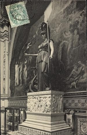 Ansichtskarte / Postkarte Dampierre Yvelines, Statue der Minerva