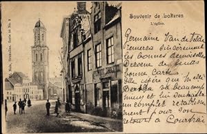 Ansichtskarte / Postkarte Lokeren Ostflandern, Blick zur Kirche