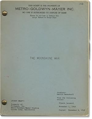 Image du vendeur pour The Moonshine War (Original screenplay for the 1970 film) mis en vente par Royal Books, Inc., ABAA