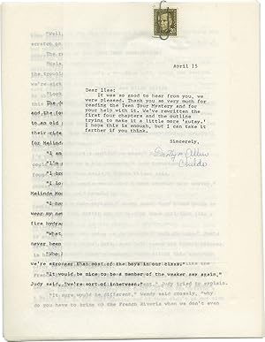 Bild des Verkufers fr The Teen Tour Mystery (Original typescript for an unpublished young adult novel) zum Verkauf von Royal Books, Inc., ABAA