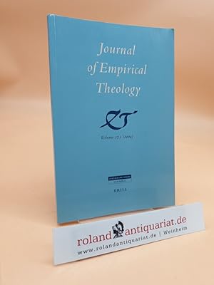 Bild des Verkufers fr Journal of Empirical Theology, Volume 17.1 (2004) zum Verkauf von Roland Antiquariat UG haftungsbeschrnkt