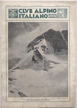 Club alpino italiano Rivista mensile Luglio 1932