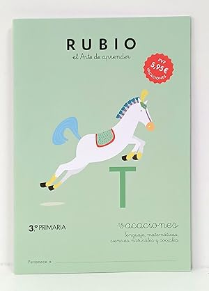 Imagen del vendedor de Rubio. El arte de aprender. Vacaciones. 3. Primaria ( + 8 aos ). Lenguaje, matemticas, ciencias naturales y sociales. a la venta por Librera Berceo (Libros Antiguos)