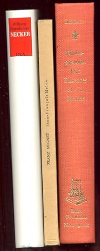 Bild des Verkufers fr (3 x franzsische Finanzpolitik des 18. Jahrhunderts:) I: Oppenheimer, W.: Necker. Finanzminister am Vorabend der Franzsischen Revolution. II: Megnet, F.: Jean-Francois Melon (1675-1738). Ein origineller Vertreter der vorphysiokratischen Oekonomen Frankreichs. III: Stourm, R.: Bibliographie historique des finances de la France au dix-huitime sicle. zum Verkauf von Antiquariat Buechel-Baur