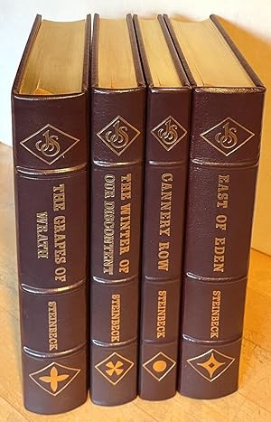 Seller image for John Steinbeck Library: The Grapes of Wrath, East of Eden, Cannery Row, The Winter of Our Discontent (FOUR VOLUME SET) for sale by Nighttown Books