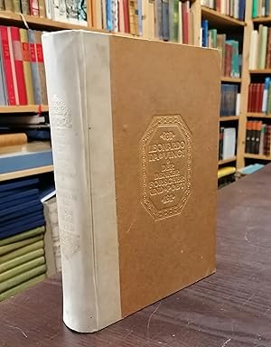 Imagen del vendedor de Leonardo da Vinci. Der Denker, Forscher und Poet. Nach den verffentlichten Handschriften. Auswahl, bersetzung u. Einleitung von Marie Herzfeld. Einband, Titel und Initialen zeichnete Emil Rudolf Weiss. a la venta por Klaus Schneborn