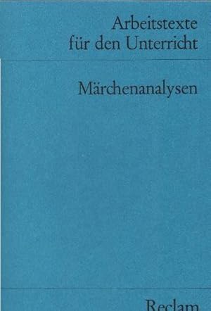 Bild des Verkufers fr Mrchenanalysen : fr d. Sekundarstufe. hrsg. von Siegfried Schdel / Universal-Bibliothek ; Nr. 9532 : Arbeitstexte fr d. Unterricht zum Verkauf von Schrmann und Kiewning GbR