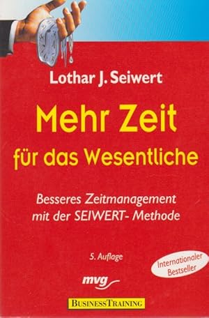 Imagen del vendedor de Mehr Zeit fr das Wesentliche : besseres Zeitmanagement mit der Seiwert-Methode. Lothar J. Seiwert / Business-Training ; 1168 a la venta por Schrmann und Kiewning GbR