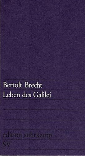 Bild des Verkufers fr Leben des Galilei : Schauspiel / Bertolt Brecht. [Mitarb.: Margarete Steffin] zum Verkauf von Schrmann und Kiewning GbR