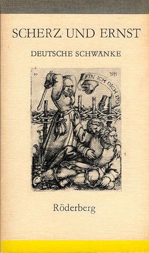 Seller image for Scherz und Ernst : dt. Schwnke d. 16. Jh. [Ausw. von Elvira Pradel] / Rderberg-Taschenbuch ; Bd. 109 for sale by Schrmann und Kiewning GbR