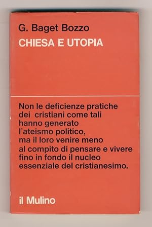 Bild des Verkufers fr Chiesa e utopia. zum Verkauf von Libreria Oreste Gozzini snc