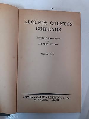 Imagen del vendedor de Algunos Cuentos Chilenos a la venta por SoferBooks