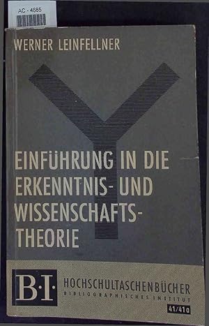 Seller image for Einfhrung in die Erkenntnis- und Wissenschaftstheorie. for sale by Antiquariat Bookfarm