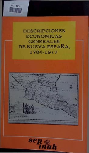 Bild des Verkufers fr Descripciones economicas generales de Nueva Espana, 1784-1817. zum Verkauf von Antiquariat Bookfarm