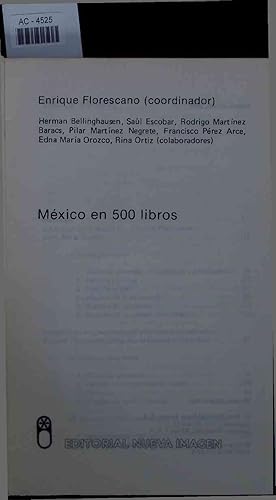 Bild des Verkufers fr Mexico en 500 libros. zum Verkauf von Antiquariat Bookfarm