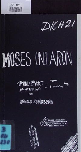 Bild des Verkufers fr Moses und Aron. AC-3962 zum Verkauf von Antiquariat Bookfarm