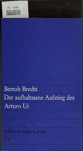 Bild des Verkufers fr Der aufhaltsame Aufstieg des Arturo Ui. zum Verkauf von Antiquariat Bookfarm