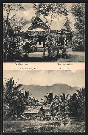 Ansichtskarte Soekaboemi, Type of pavillon, Native-house