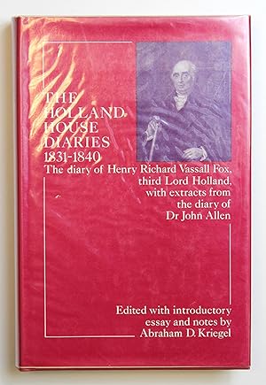 Holland House Diaries, 1831-40 (Study in Social History)
