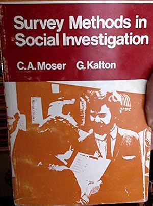 Imagen del vendedor de Survey Methods in Social Investigation a la venta por WeBuyBooks