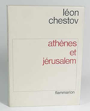 Bild des Verkufers fr Athnes et Jrusalem. Un essai de philosophie religieuse zum Verkauf von Librairie L'Autre sommeil