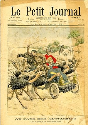 "LE PETIT JOURNAL N°686 du 10/1/1904" AU PAYS DES AUTRUCHES : Les surprises de l'automobilisme / ...