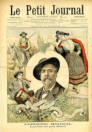 "LE PETIT JOURNAL N°736 du 25/12/1904" FRÉDÉRIC MISTRAL Lauréat du prix Nobel / LE MOUVEMENT LIBÉ...