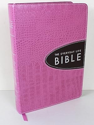 The Everyday Life Bible Pink crocodile leather with expresso insert.