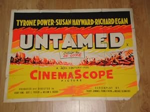 Imagen del vendedor de Original UK Quad Movie Poster: Untamed a la venta por Dublin Bookbrowsers