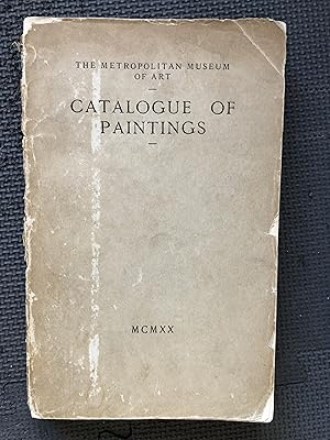 Seller image for The Metropolitan Museum of Art; Catalogue of Paintingsl Fifth Edition for sale by Cragsmoor Books