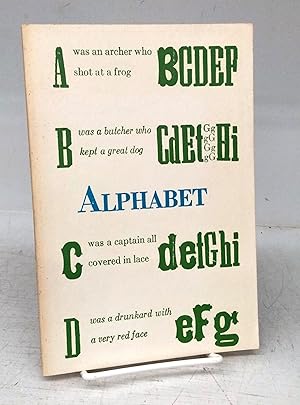 Bild des Verkufers fr Alphabet, 1971 zum Verkauf von Attic Books (ABAC, ILAB)