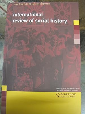 Bild des Verkufers fr (International Review of Social History, Nol. 64, Issue 1, April 2019 zum Verkauf von Stony Hill Books