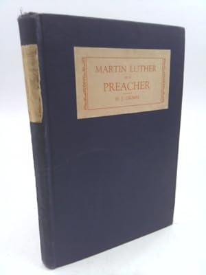Bild des Verkufers fr Martin Luther as a preacher,: By Harold J. Grimm zum Verkauf von ThriftBooksVintage