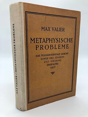 Imagen del vendedor de Metaphysische Probleme. Das transzendentale Gesicht. Dinge des Jenseits. Des Urseins Dreifaltigkeit. (3 Bnde in einem). a la venta por Antiquariat an der Linie 3