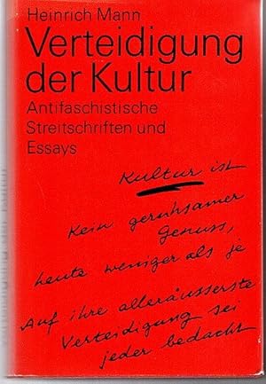 Verteidigung der Kultur. Antifaschistische Streitschriften und Essays.